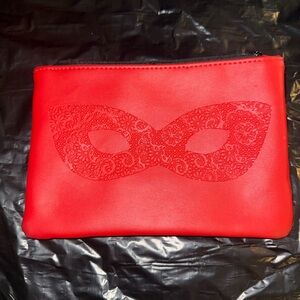 Red Mask Design Clutch